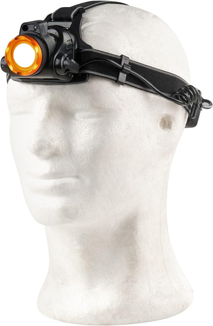 KryoLights Kopflampe: Akku-Stirnlampe, Gesten-Steuerung, Cree-T6-LED, 580 lm, 10W, 2.200mAh (Kopfleu