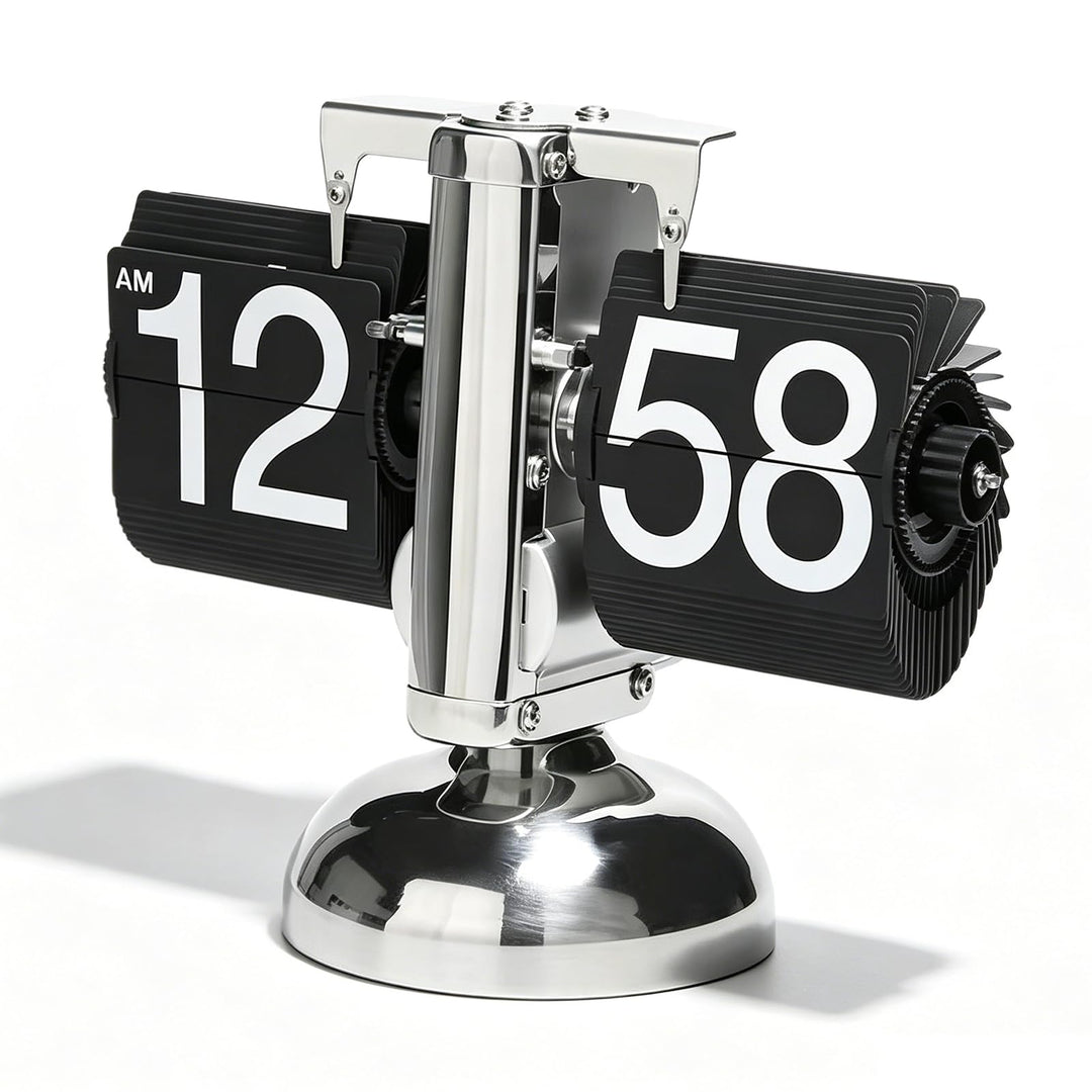 Flip-Schreibtischuhr, Retro-Digital-Flip-Down-Uhr, Vintage-Tischuhr, Tischuhr Mit Digital, Automatis