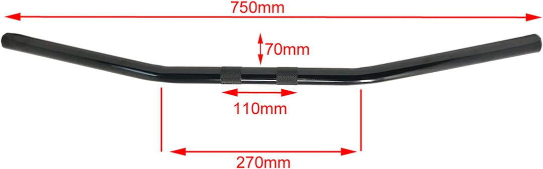 Motorrad Lenker 25mm 1" Widerstand Stangen Für Streetfighter Cruiser Muscle Projekt