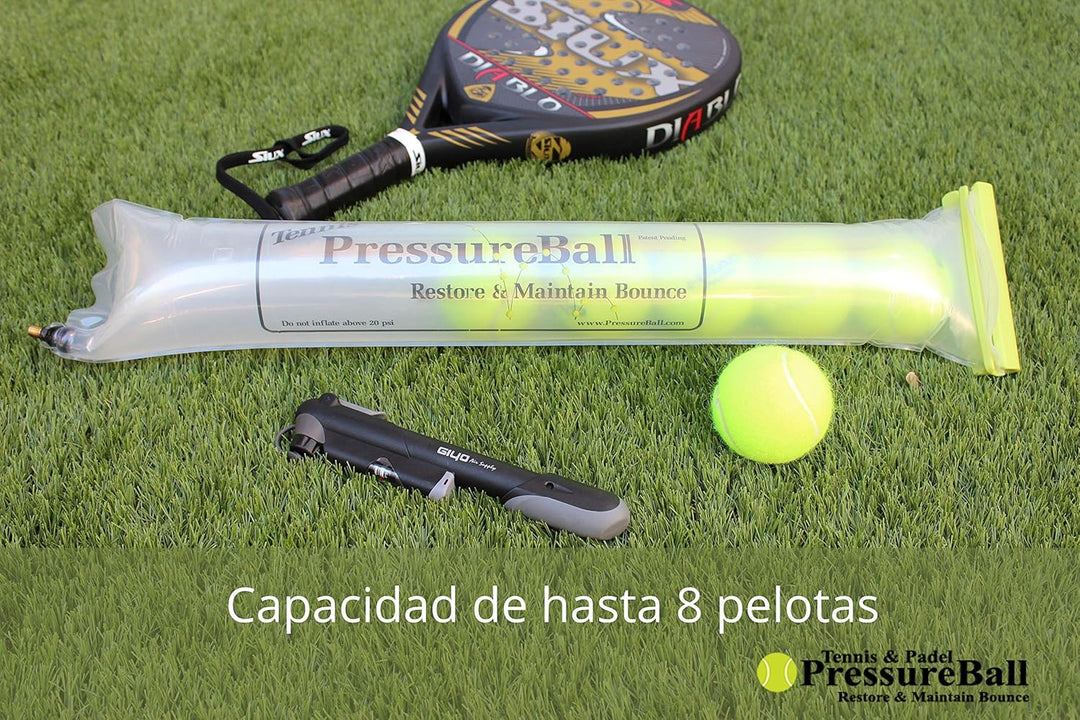 PressureBall Presurisator für Padel- und Tennisbälle, verlängert die Lebensdauer der Bälle, bewahrt