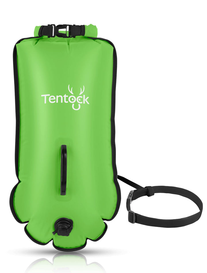 Tentock Schwimmboje 28L Wasserdicht Aufblasbare Trockentasche Schwimmen Sicherheitsschwimmer für Was