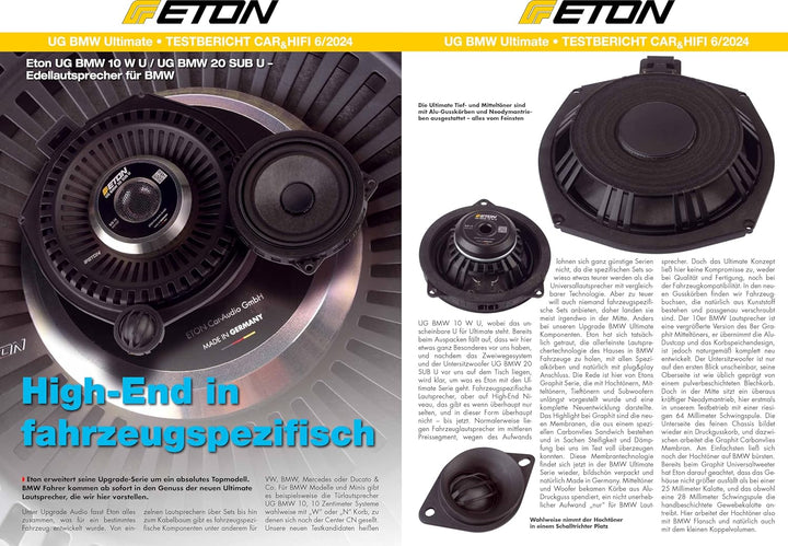 ETON UG-BMW20SUBU – Ultimate High End 8“ / 20 cm Auto Untersitz Subwoofer, kompatibel mit BMW und Mi