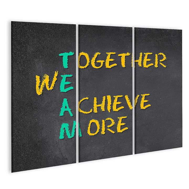 islandburner Bild auf Leinwand Team Work Motivation Mitarbeiter Für Büro Office Chef Besprechungsrau