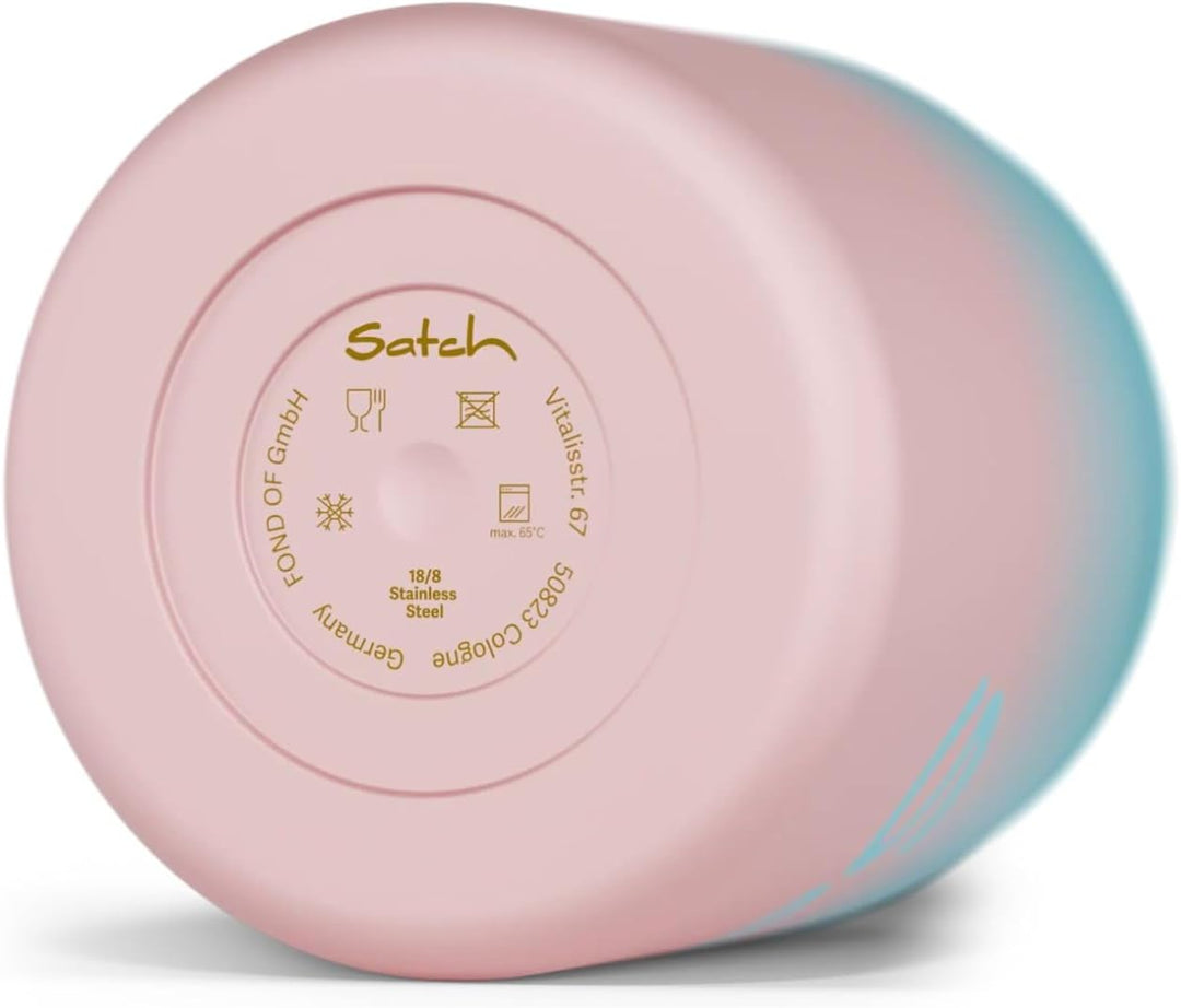 Satch Thermo Lunchbox 500ml, auslaufsicher, isoliert, mit Gabel-Löffelkombination Light Blue Graffit