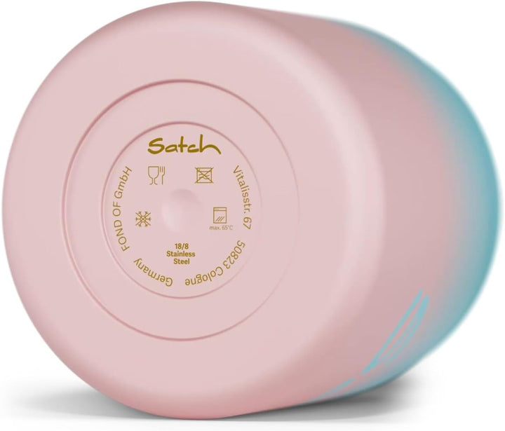 Satch Thermo Lunchbox 500ml, auslaufsicher, isoliert, mit Gabel-Löffelkombination Light Blue Graffit