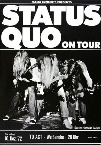 Status Quo - Piledriver, München 1972 » Konzertplakat/Premium Poster | Live Konzert Veranstaltung |