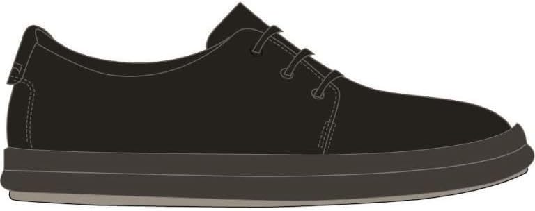 Camper Herren Chasis K100836 Blucher 40 EU Schwarz 001, 40 EU Schwarz 001