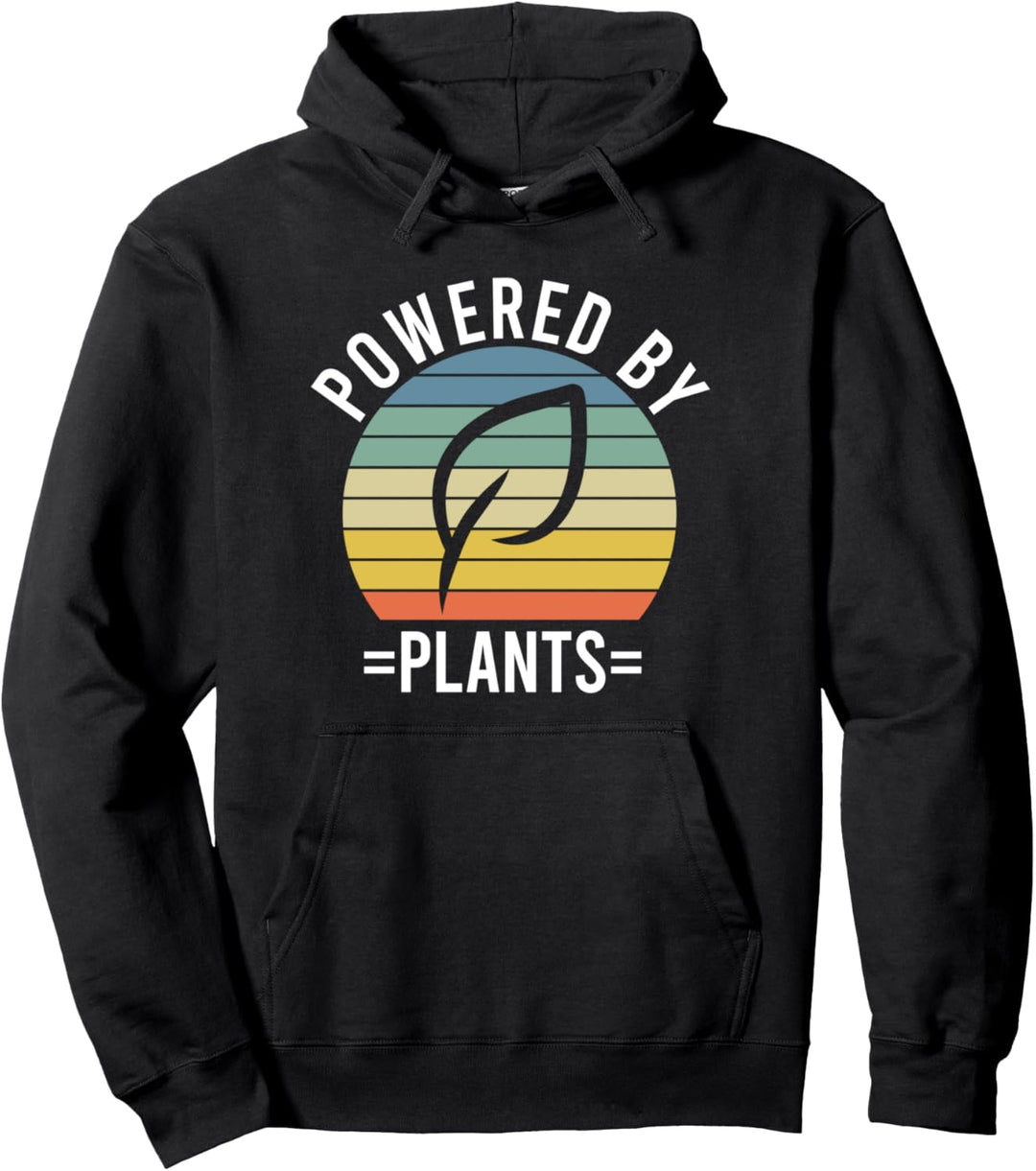Powered By Plants Vegetarian Vegan Workout Plant Powered Pullover Hoodie