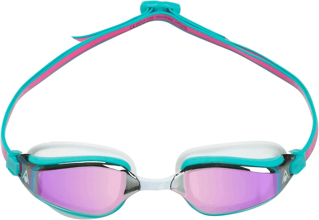 Aqua Sphere Schwimmbrille Marke Modell Schwimmbrille für Erwachsene Fastlane Türkis Erwachsene