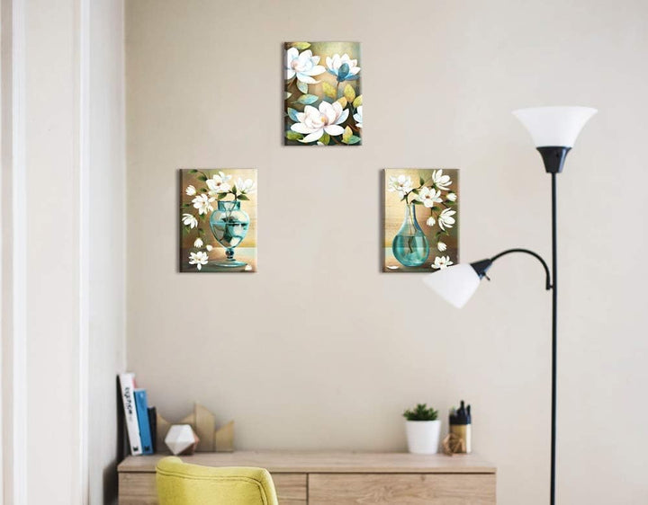 Piy Painting Leinwand Das Glück kommt mit blühenden Blumen Orchidee Wandbilder Bilder und Kunstdruck