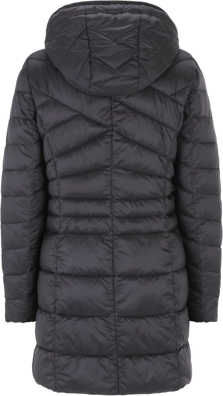 Gil Bret Damen Steppmantel mit Abnehmbarer Kapuze 36 Jet Black, 36 Jet Black