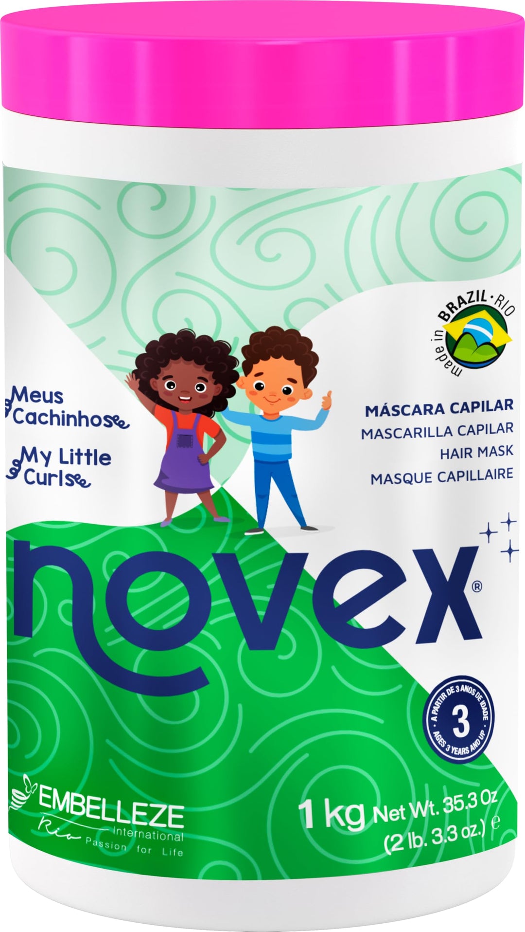 Novex my little curls mascarilla capilar 1000 ml (niños)