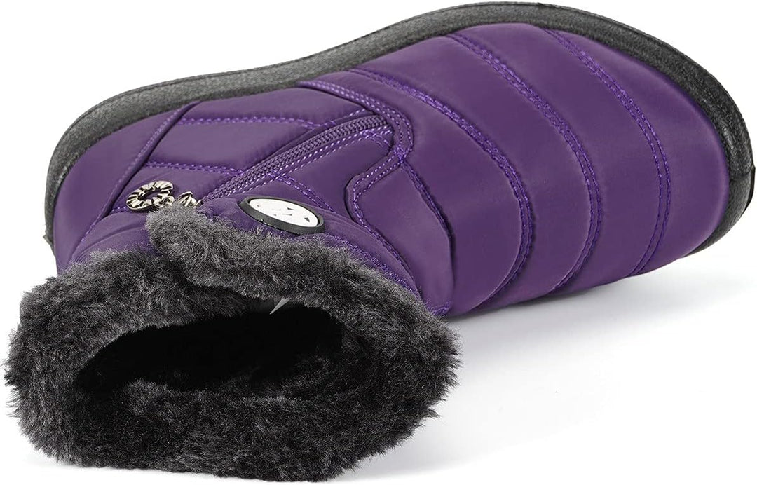 Gaatpot Kinder Winterschuhe Jungen Mädchen Winterstiefel Schneestiefel Wasserdicht Warm gefütterte S