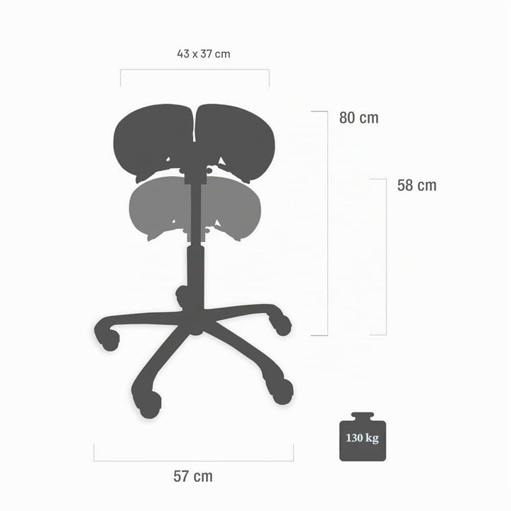 Teqler Sattelhocker, schwarz
