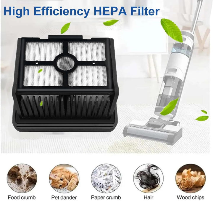 Zubehör für Dreame H12 Pro, H12 Dual, 2 Bürstenrolle 4 Filter Nass Trockensauger Ersatzteile Walzenb
