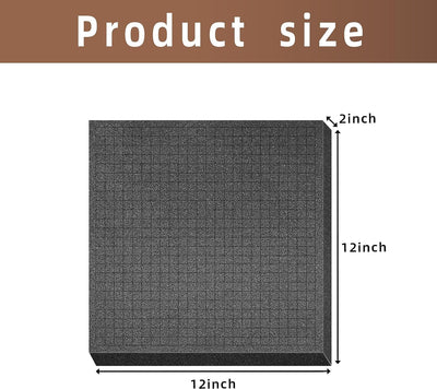 4 Stück 300 x 300 x 50 mm Rasterschaumstoff Würfelschaum, Werkzeugkoffer, Kamerakoffer Schaumstoff,K