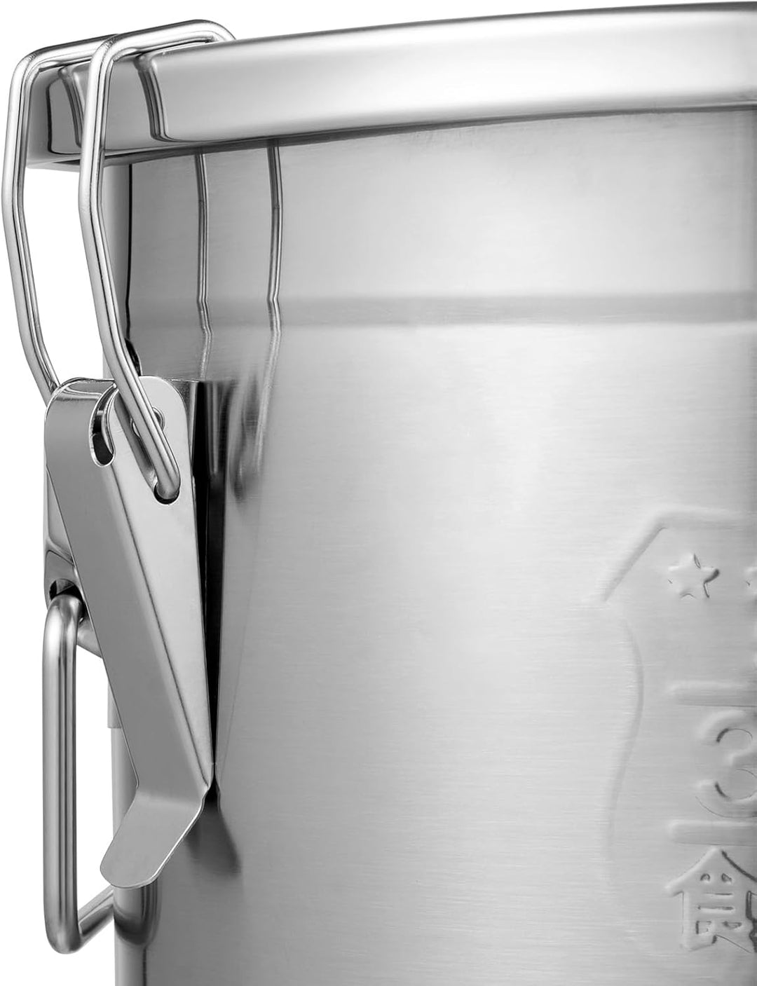 12L/3.17Gal luftdichter Edelstahlbehälter 0.6 mm silberfarbener Vorratsbehälter mit luftdichtem Deck