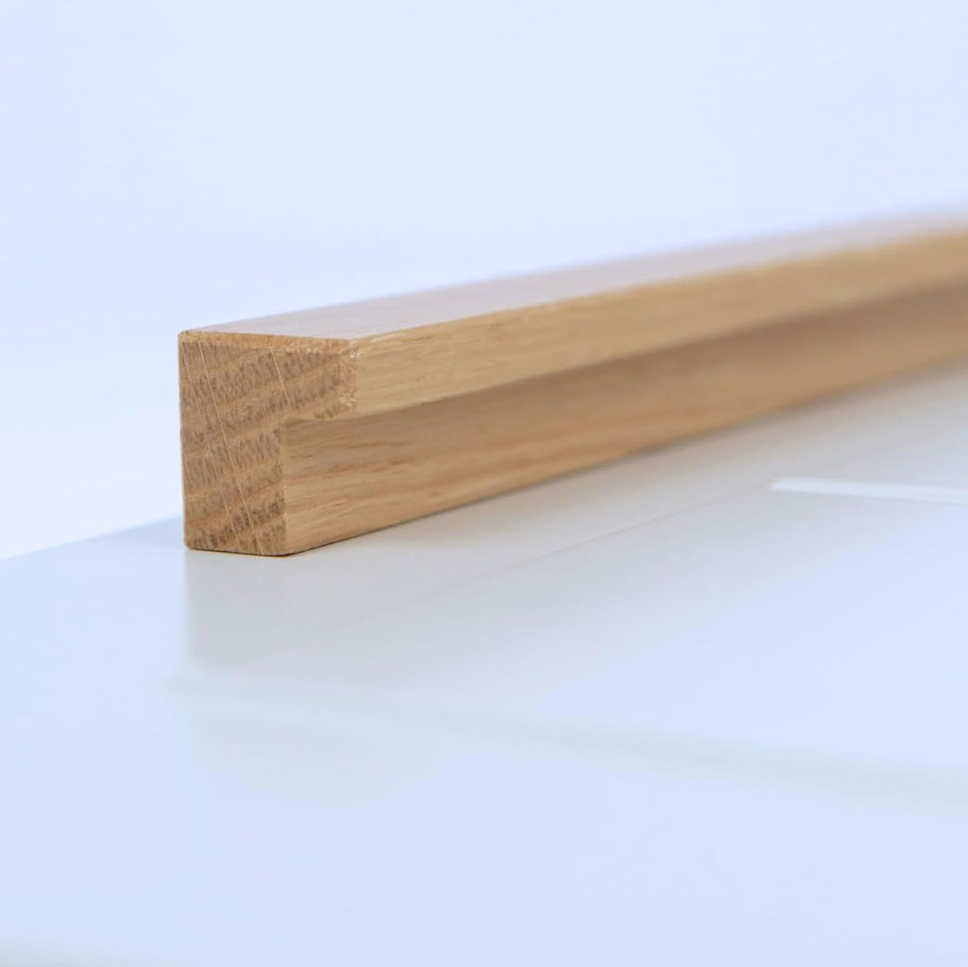 WYSKONT Griffe Möbel - BATO 1 Stück - Möbelknöpfe Holz Eiche - Holz Deko - Griffe für Küchenschränke