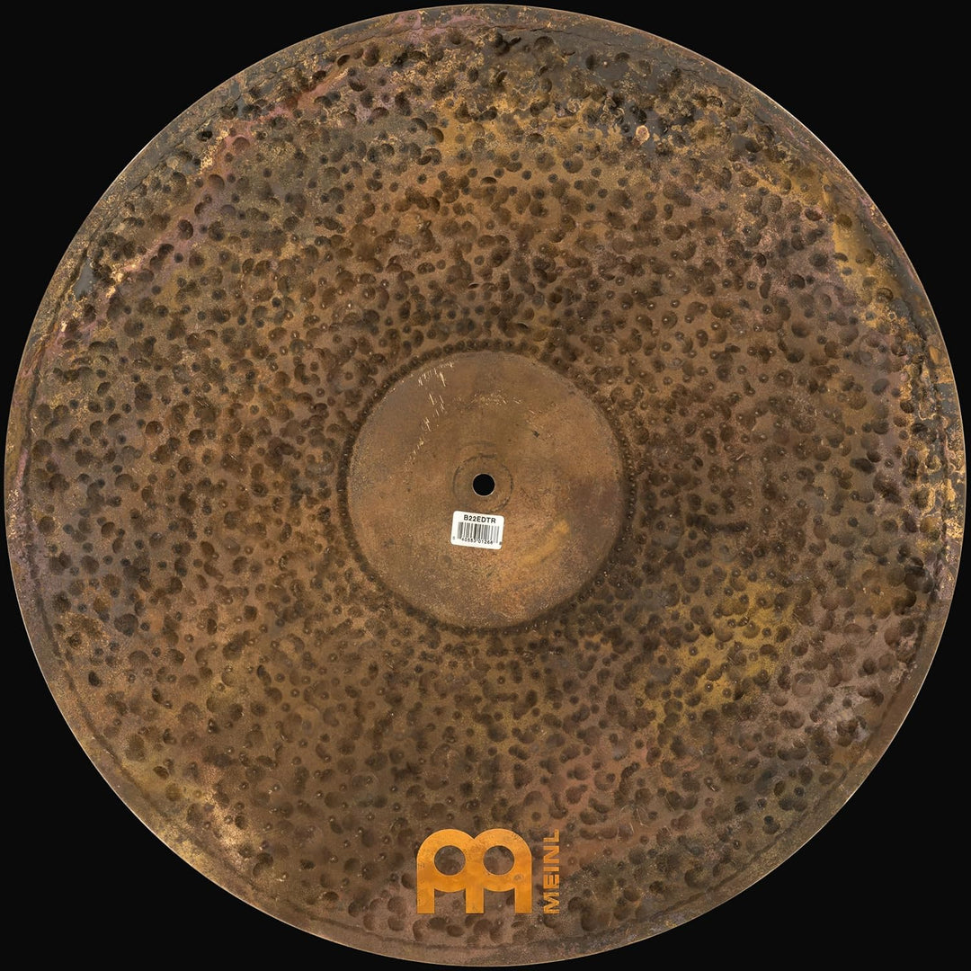Meinl Cymbals Byzance Extra Dry Ride Thin 22 Zoll (Video) Schlagzeug Becken (55,88cm) B20 Bronze, Na