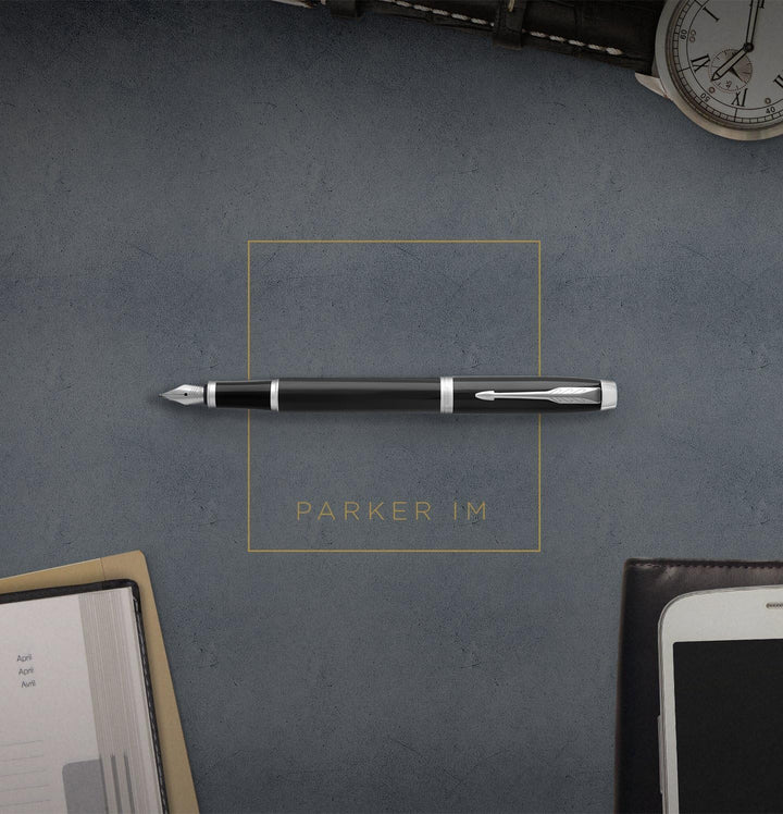 Parker 1931673 IM Füller | White Lacquer | Füllfederhalter Mittlere Spitze | Geschenkbox