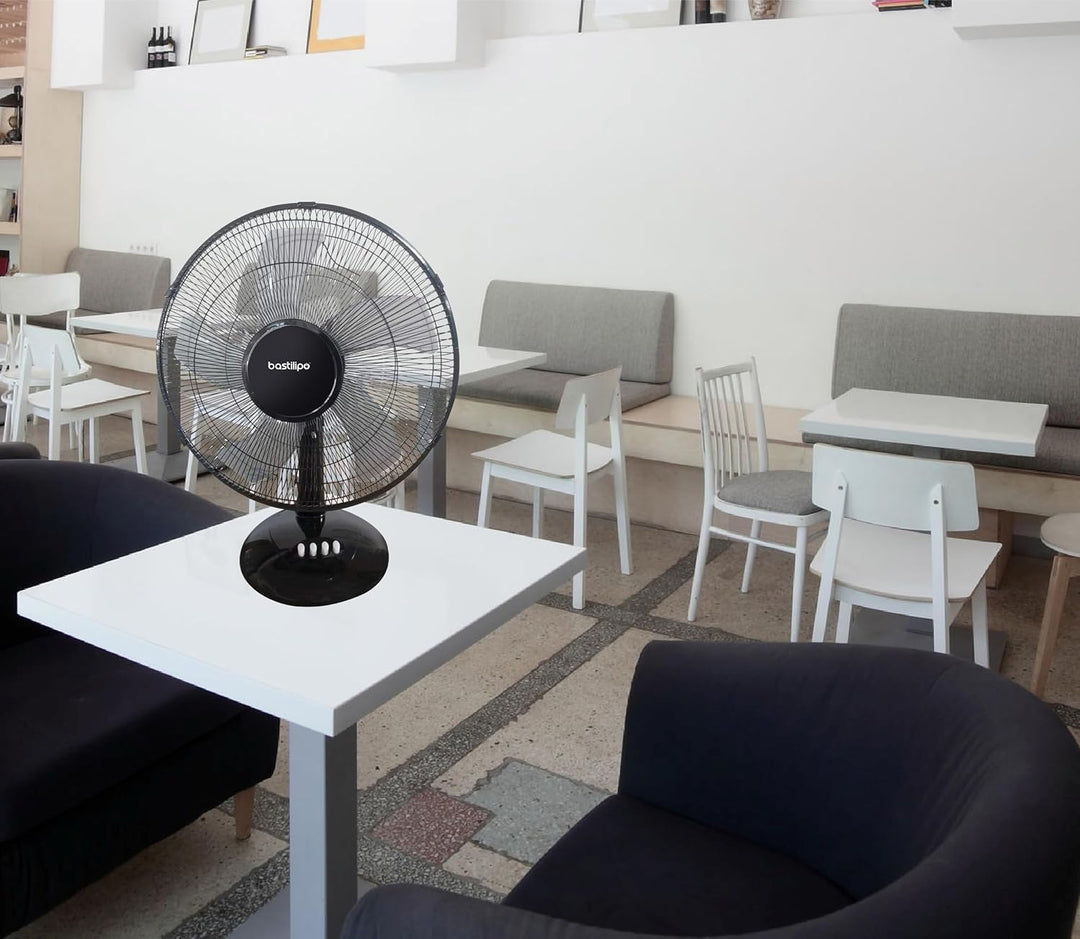 Bastilipo - 40 cm Tischventilator - 50W Leistung - 3 Geschwindigkeiten, Barrosa