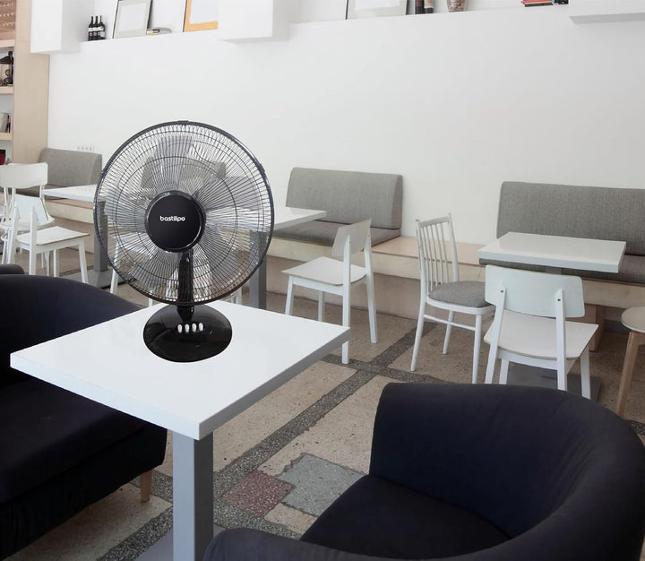 Bastilipo - 40 cm Tischventilator - 50W Leistung - 3 Geschwindigkeiten, Barrosa