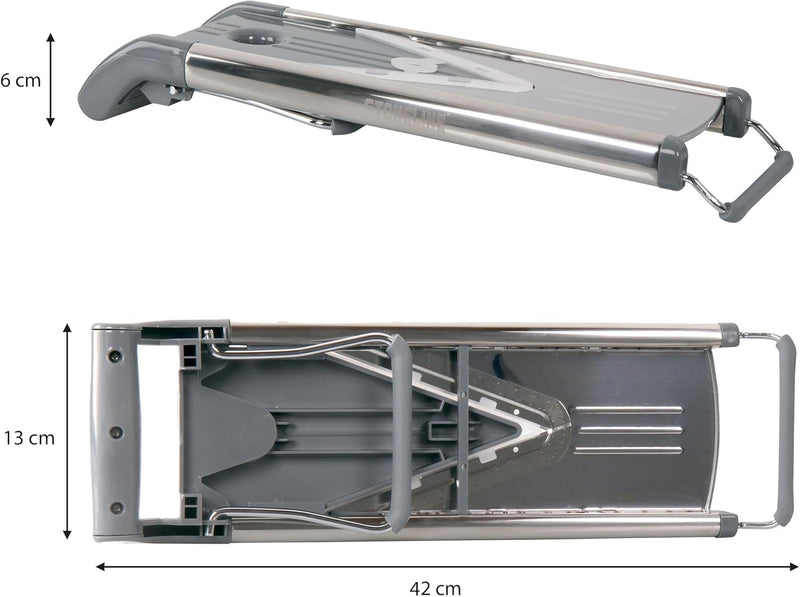 STONELINE V Hobel Gemüseschneider Set 9 teilig für Scheiben Stifte Streifen Würfel, mit 5 Schneid-Ei