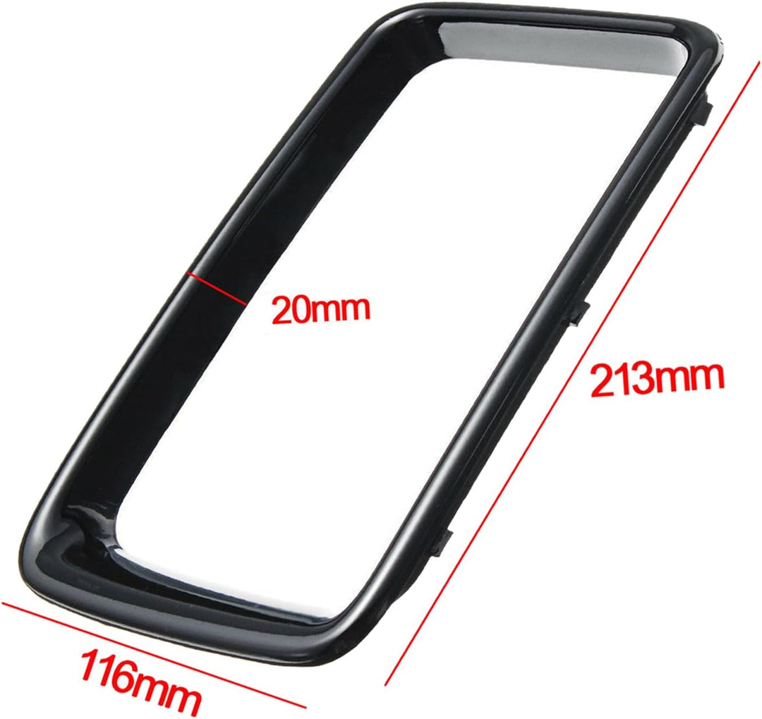 KYYET 7 Stück vordere Stossstangenringe Grill-Einsatz Trim Abdeckung kompatibel mit 2014 2015 2016 J