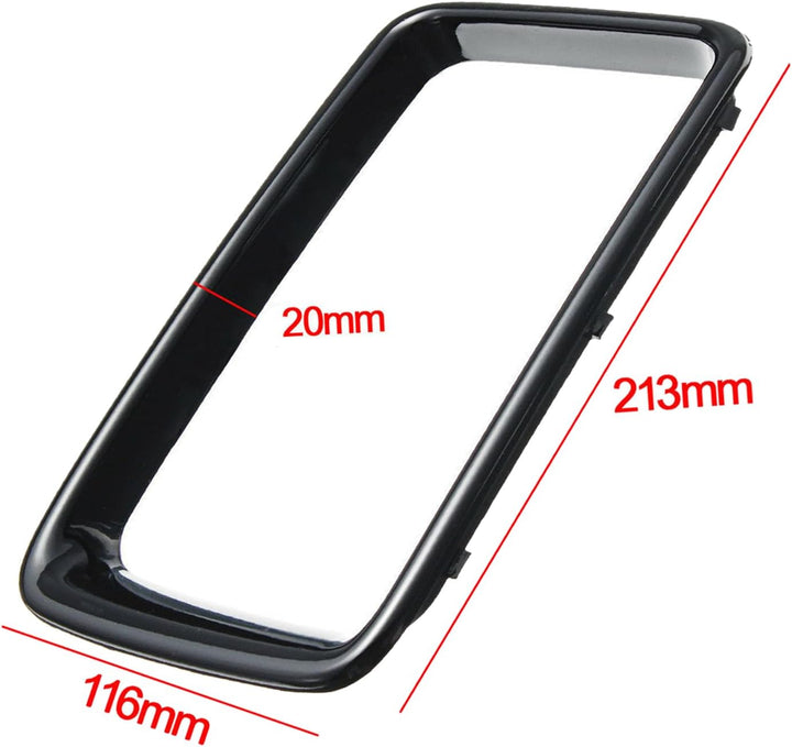 KYYET 7 Stück vordere Stossstangenringe Grill-Einsatz Trim Abdeckung kompatibel mit 2014 2015 2016 J