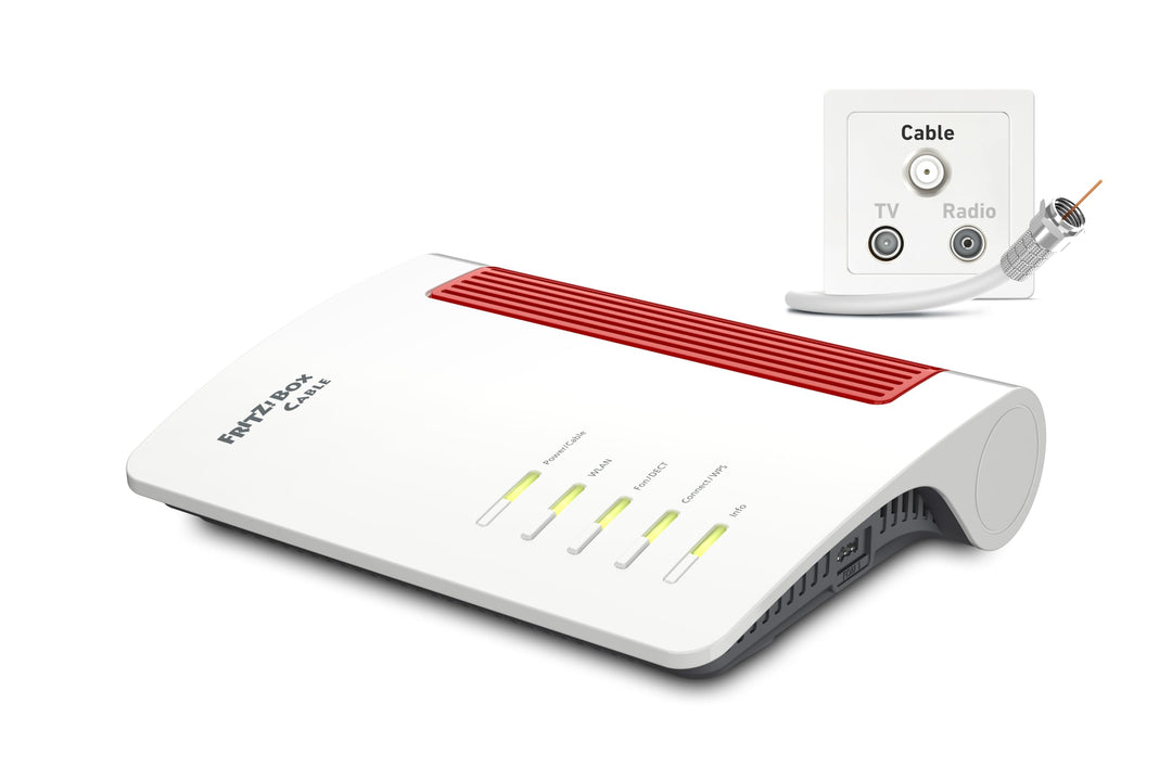 AVM FRITZ!Box 6670 Cable (DOCSIS-3.1-Kabelmodem, 2x2 Wi-Fi 7 mit 2.880 MBit/s (5 GHz) und 720 MBit/s
