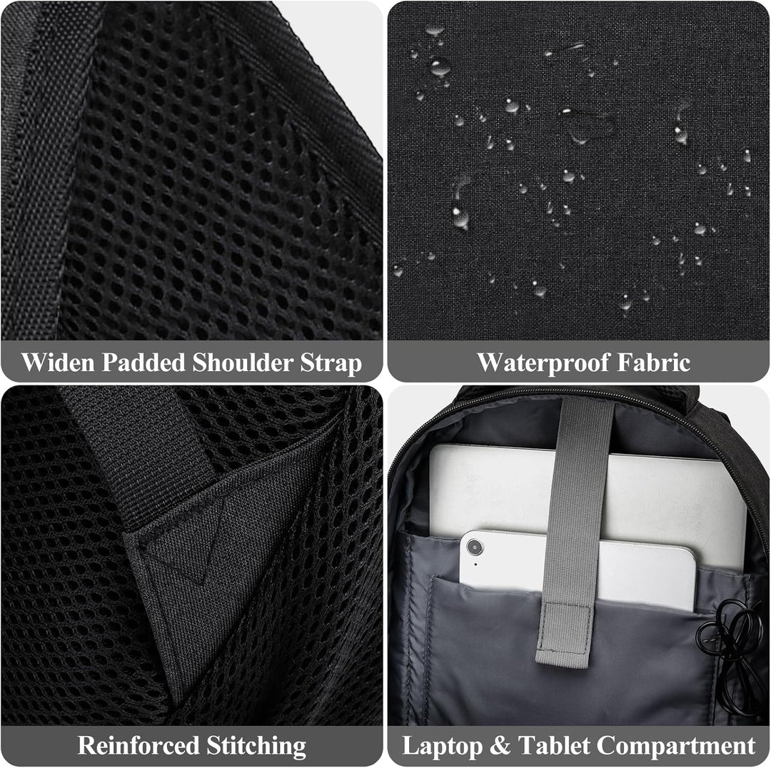 kadilong Schulrucksack Mädchen Rucksack Damen 17,3 Zoll Laptop für Uni, Schultasche Schulranzen mit