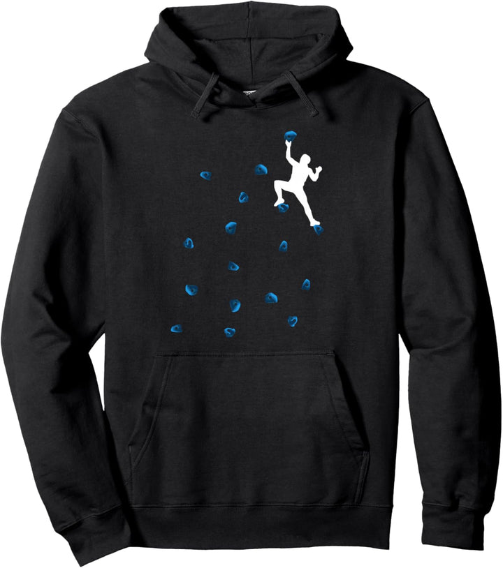 Bouldern Blaue Boulder Motiv Klettern Herren Mann Boulder Pullover Hoodie