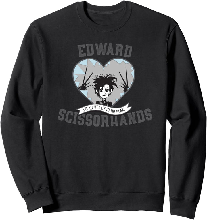 Tim Burton's Edward Scissorhands Straight Cut to the Heart Sweatshirt