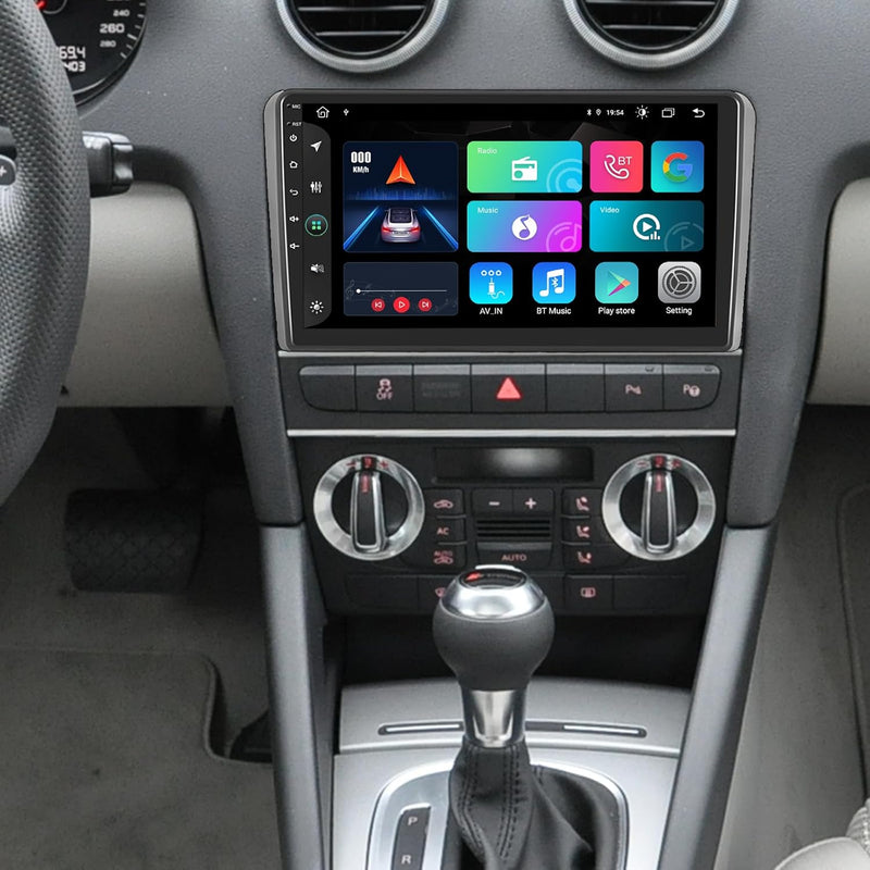 Octa Core Android 12 Autoradio Kompatibel mit Audi A3 S3 RS3 mit Carautoplay Android Auto GPS Naviga