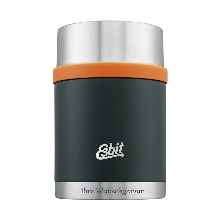 Esbit Sculptor Thermobehälter für Essen, mit personalisierter Gravur, Edelstahl, BPA-Frei, Schwarz,
