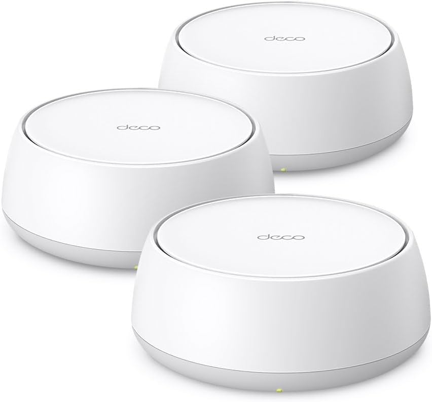 TP-Link Deco BE25 WiFi 7 Mesh WLAN(3 Pack), BE3600 Dual-Band, 2 x 2.5 Gbit/s Port für Jede Einheit,