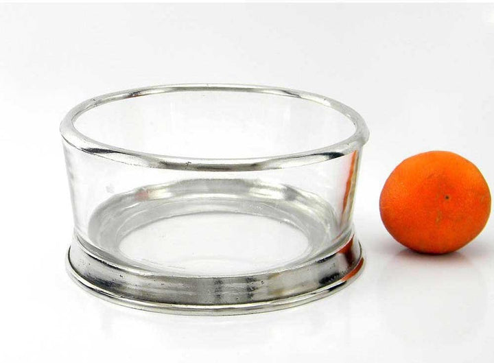 Tablett Obstschalen aus Zinn handgefertigt