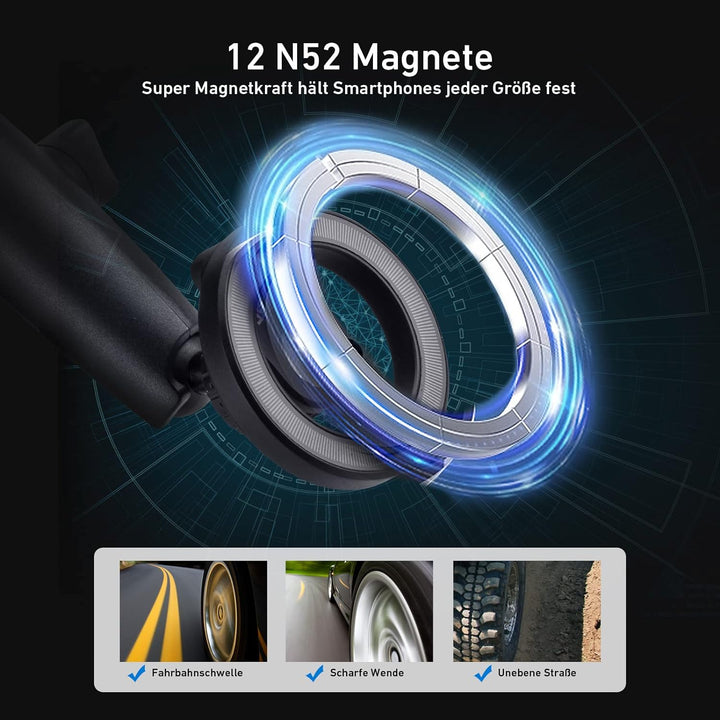 Goture Handyhalterung Auto，Handyhalterung， Handyhalterung Auto Magnet，Handyhalterung für Auto，iphone