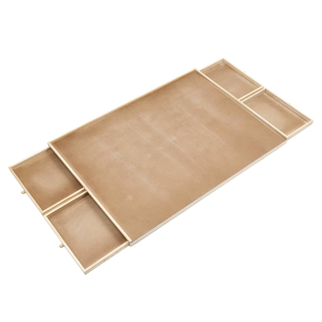 Haushalt International Puzzletisch 1000 Teile Puzzel Tisch 76x57cm Puzzel Board 4 Schubladen Puzzleb