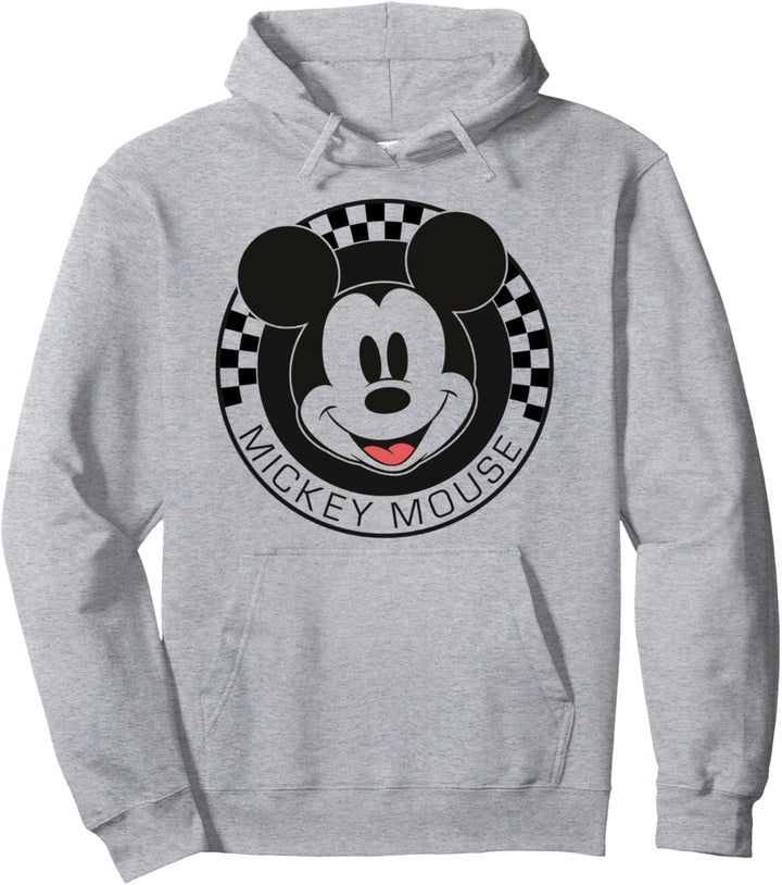 Disney Mickey And Friends Mickey Mouse Checker Circle Pullover Hoodie