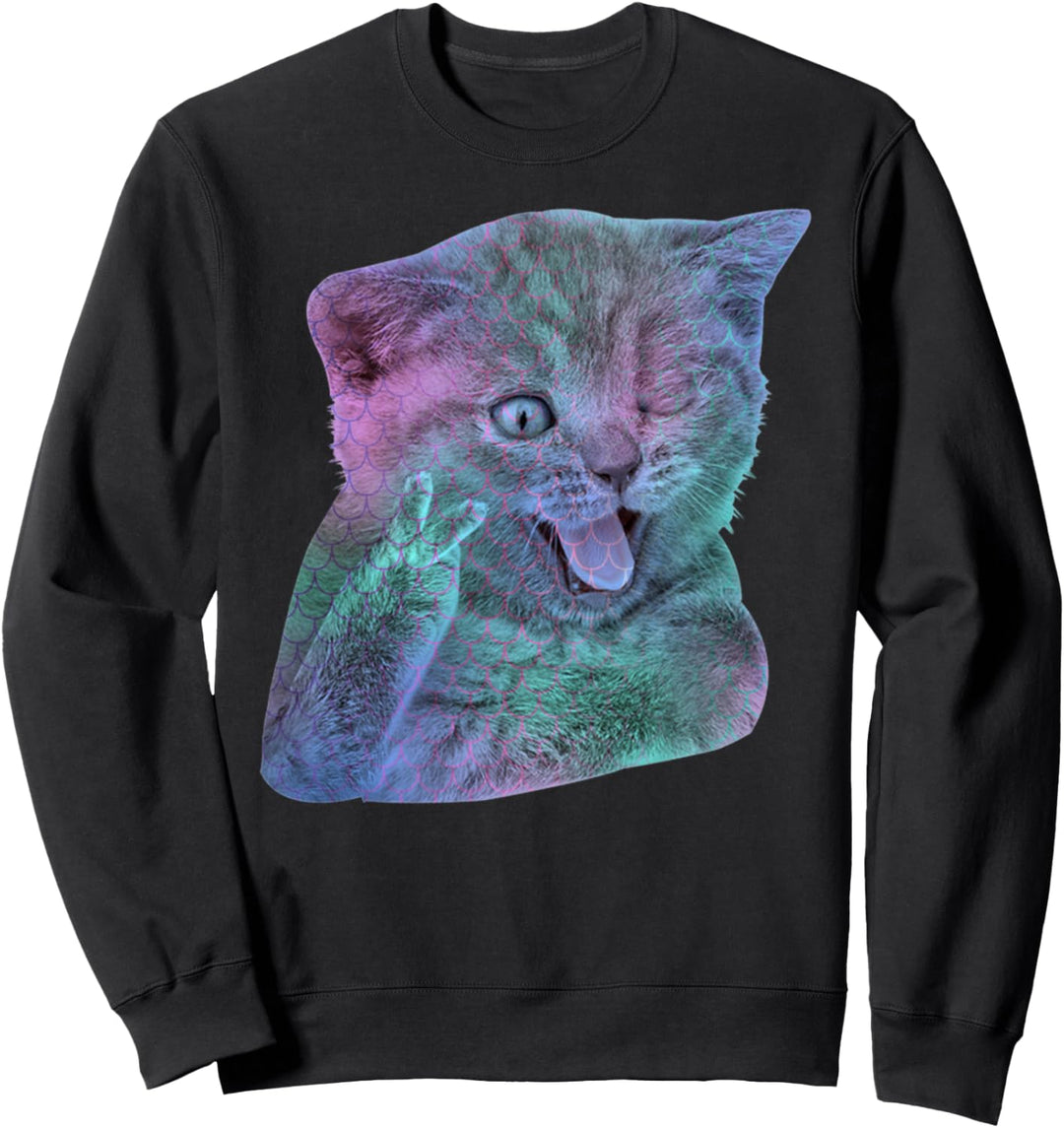 Colorful Cat Gift Sweatshirt