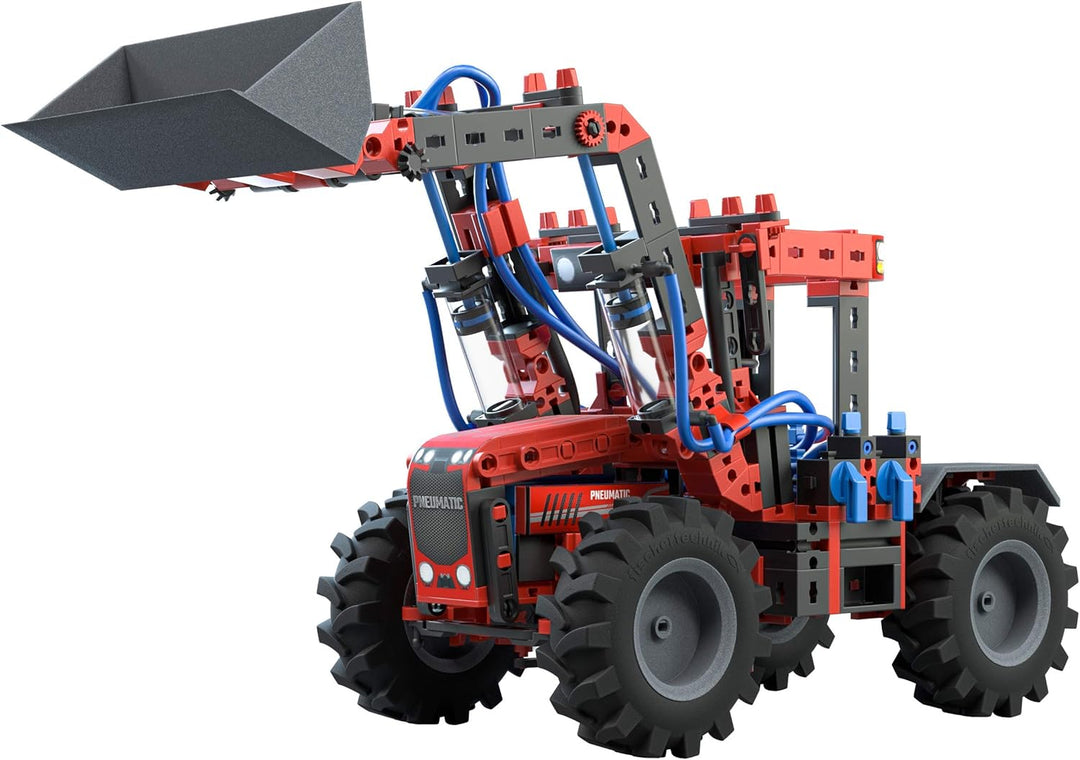 fischertechnik 559883 PROFI E-tronic – ab 9 Jahren &amp; 559876 PROFI Strong Pneumatics – Bausatz für Ki