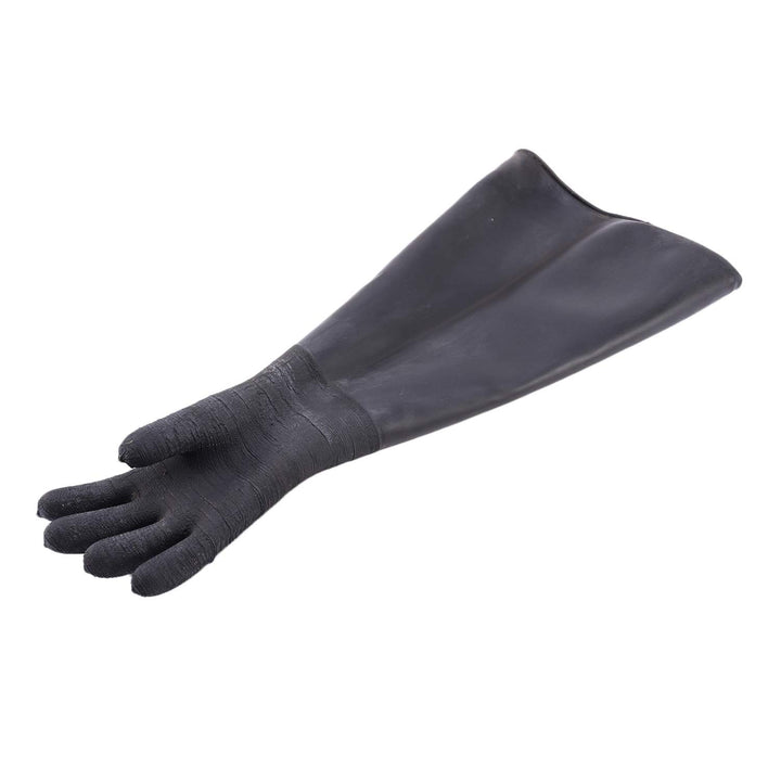 POOSR Gummi Schwarz Sand Strahl Handschuhe Streifen Sand Strahl Handschuhe für Strahl Kabine 65X 30C