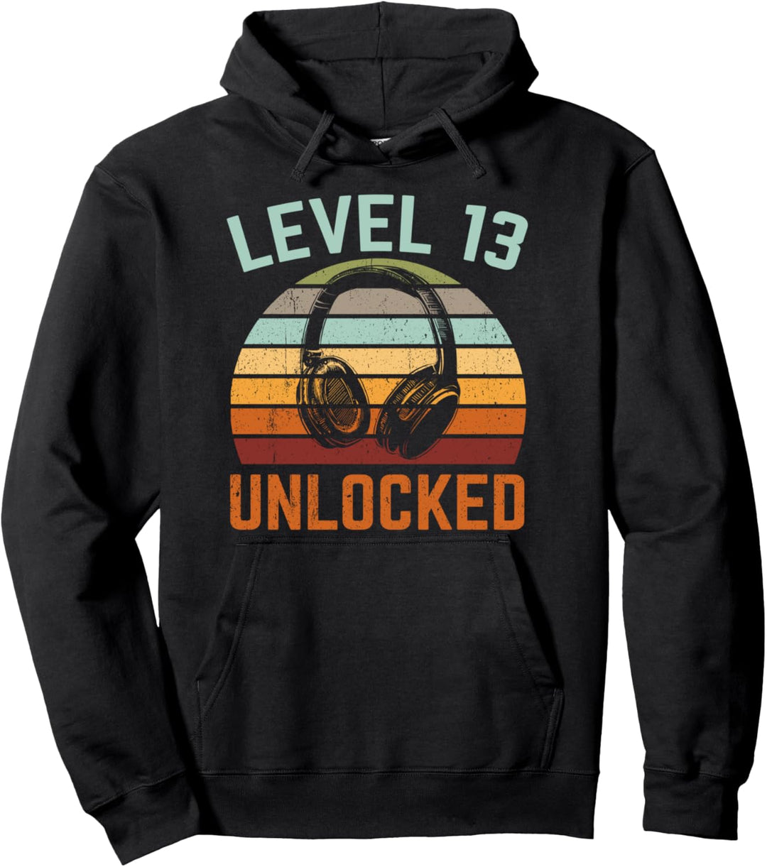 13.Geburtstag Video Gamer Level 13 Unlocked Pullover Hoodie
