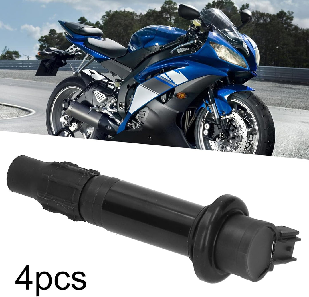 Zündspule, 4 Stück Motorrad Zündspule F6T568 Ersatz Passend für R6 RJ15 Bj 2009 Motor