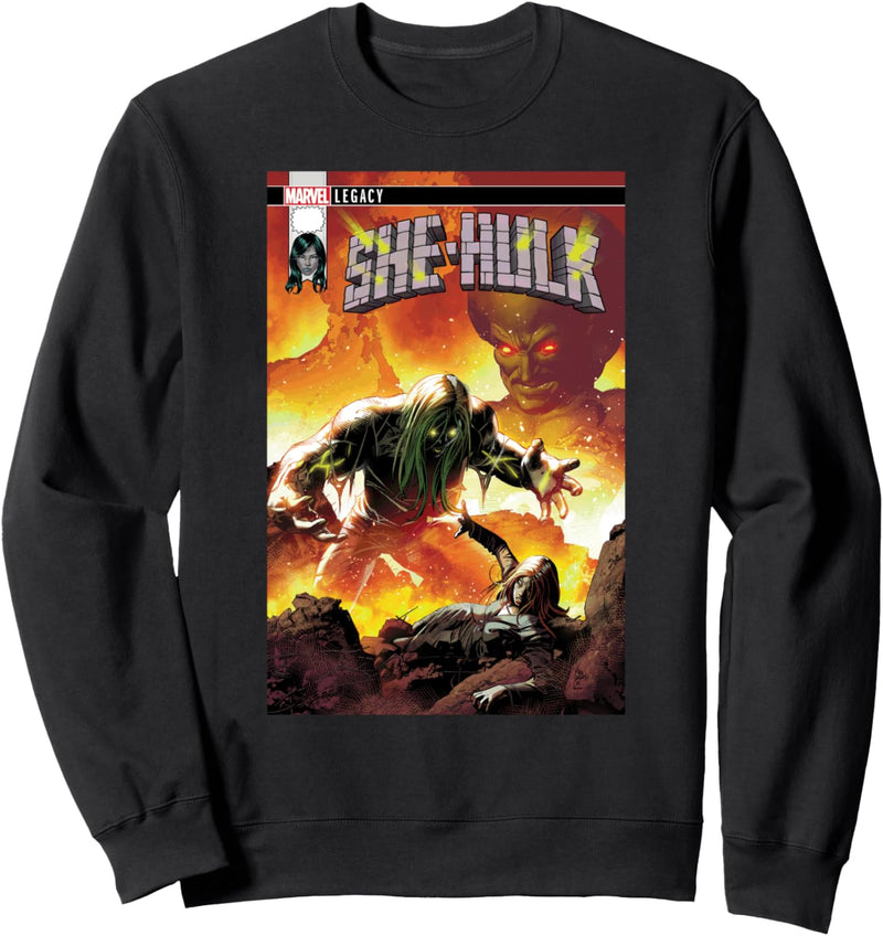 Marvel She-Hulk Eternal Flames Comic Cover Sweatshirt