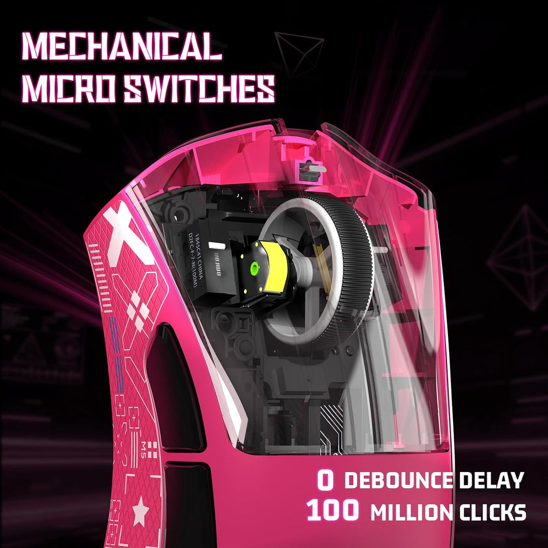 ATTACK SHARK V3 Kabellose Gaming-Maus mit Tape, 65g Ultraleicht, Optischer Sensor PAW3311, 25K DPI,