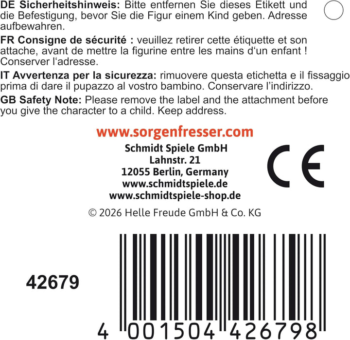 Schmidt Spiele 42679 Sorgenfresser, Flip, 19 cm, Edition Boogie Woogies, Plüschfigur, Flip