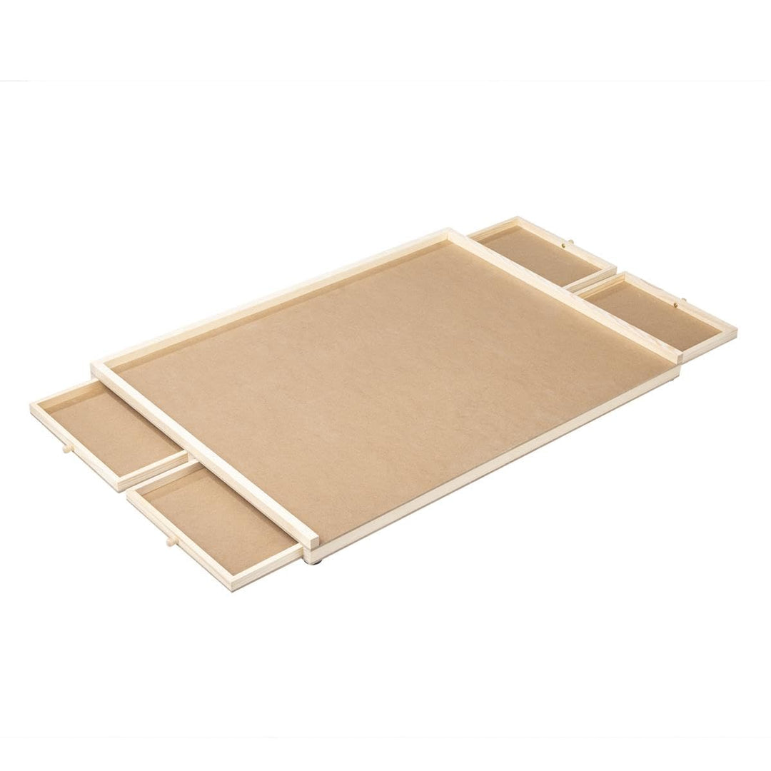 Bambelaa! Puzzletisch 1000 Teile mit 4 Schubladen Drehbares Puzzlebrett Tragbarer Puzzle Tisch für E