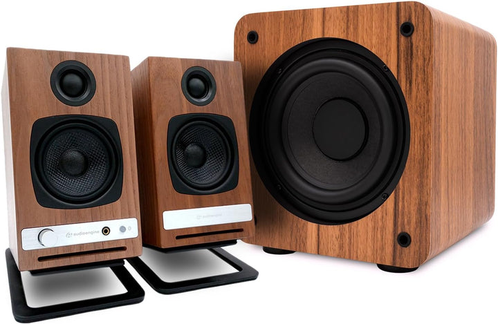 Audioengine HD3 Wireless Speakers mit Bluetooth - 60W Verkabelt Computer-Lautsprecher für Desktop-Mo